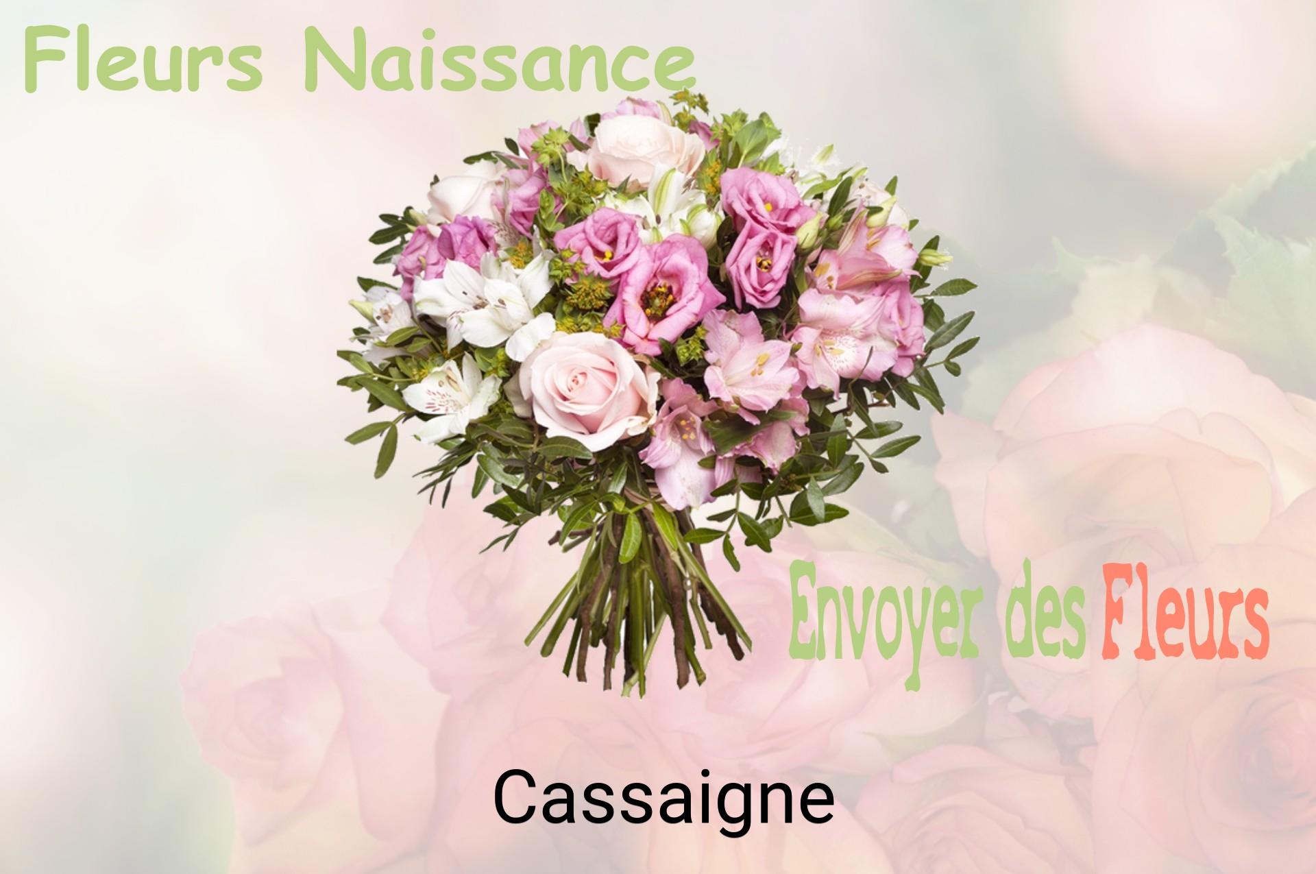 Bouquet de fleurs de naissance livré à Cassaigne